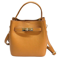 Nives Italian Leather Top Handle Bag - Leather Italiano