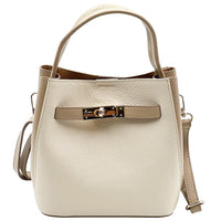 Nives Italian Leather Top Handle Bag - Leather Italiano