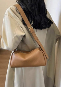 Noa Italian Leather Barrel Shoulder Bag - Handcrafted in Florence - Leather Italiano