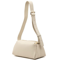 Noa Italian Leather Barrel Shoulder Bag - Handcrafted in Florence - Leather Italiano