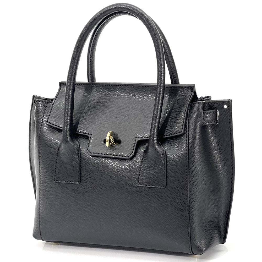 Noelia Italian Leather Handbag - Leather Italiano
