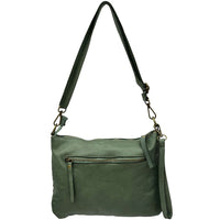 Norevia Woven Washed Cow Leather Crossbody Bag - Leather Italiano