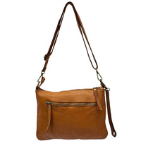 Norevia Woven Washed Cow Leather Crossbody Bag - Leather Italiano