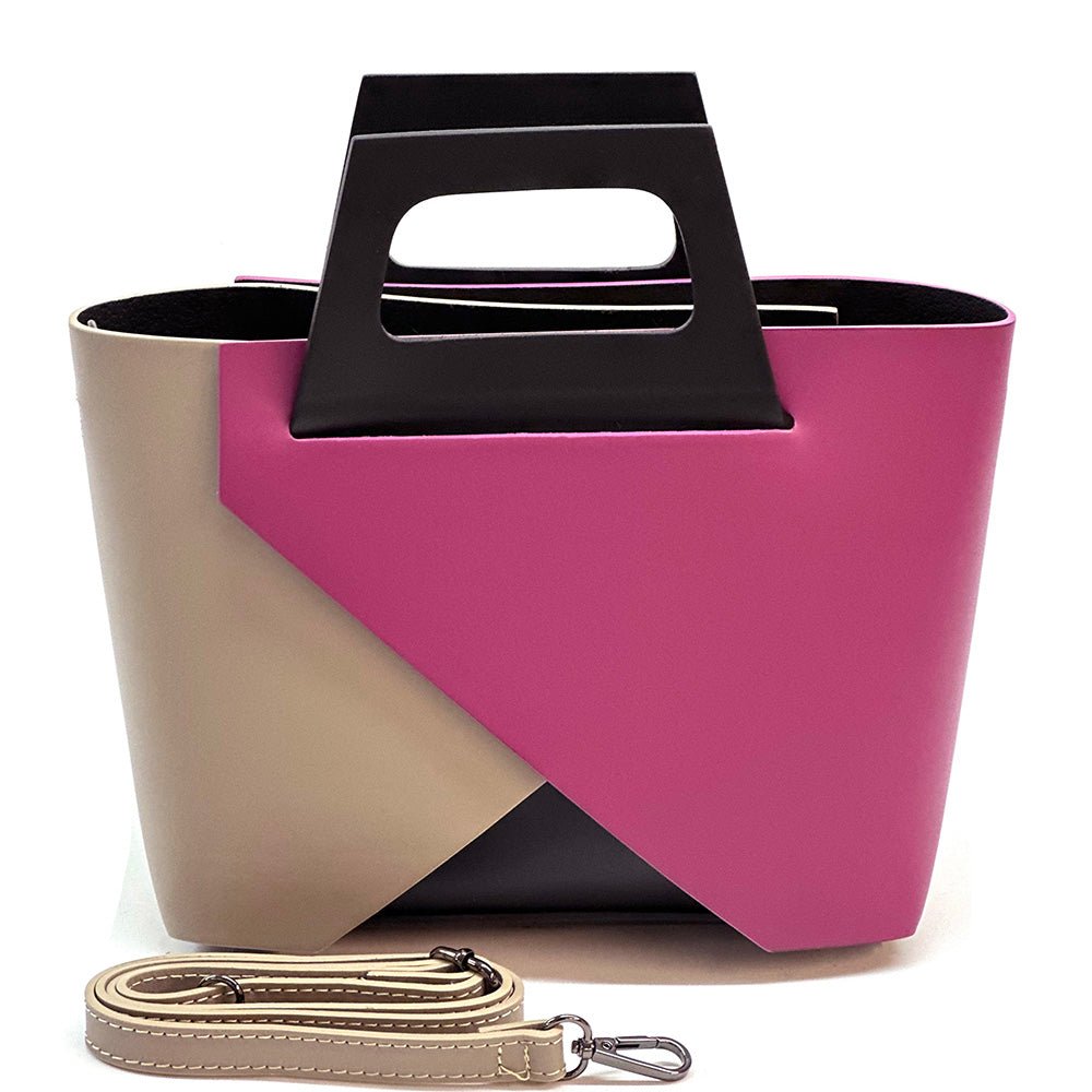 Ornella leather Handbag - Leather Italiano