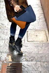 Ornella leather Handbag - Leather Italiano