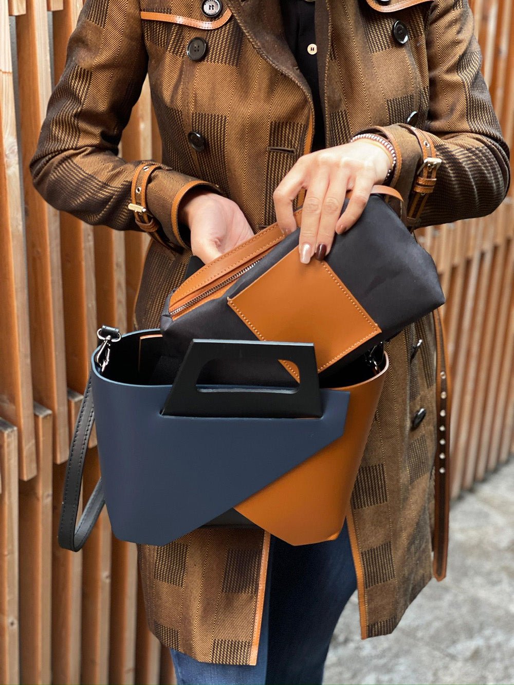 Ornella leather Handbag - Leather Italiano