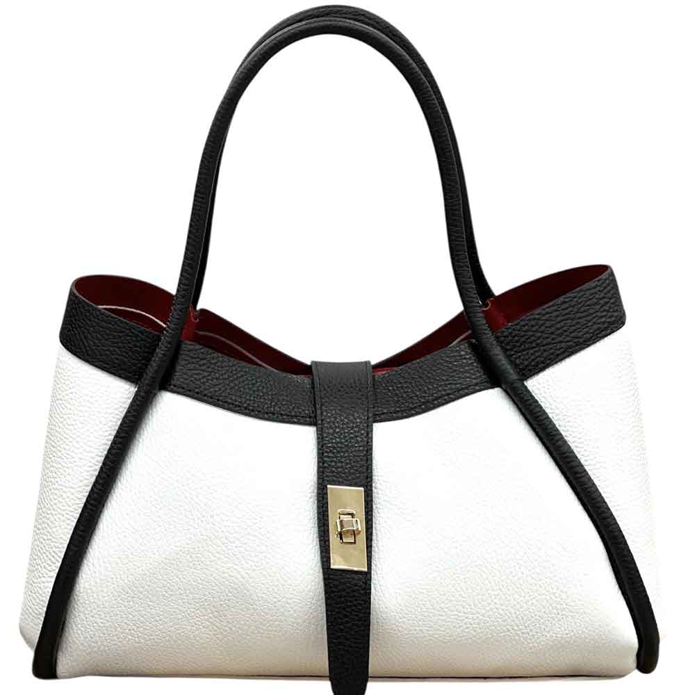 Ottilia Italian Leather Handbag - Leather Italiano