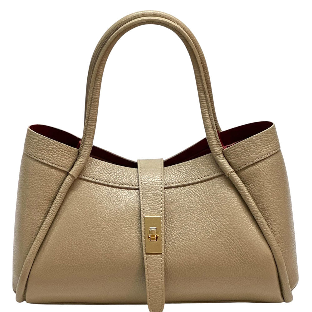 Ottilia Italian Leather Handbag - Leather Italiano