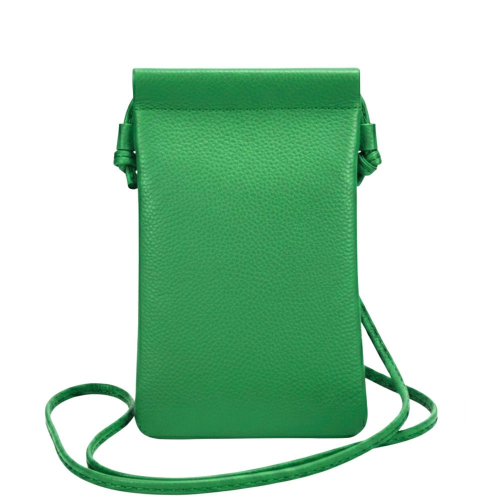 Perla Cow Leather Phone Crossbody Bag - Leather Italiano