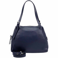 Pia Leather Shoulder Bag – Handmade in Florence from Pebbled Italian Leather - Leather Italiano