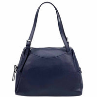 Pia Leather Shoulder Bag – Handmade in Florence from Pebbled Italian Leather - Leather Italiano