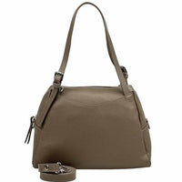 Pia Leather Shoulder Bag – Handmade in Florence from Pebbled Italian Leather - Leather Italiano