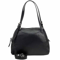 Pia Leather Shoulder Bag – Handmade in Florence from Pebbled Italian Leather - Leather Italiano