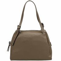 Pia Leather Shoulder Bag – Handmade in Florence from Pebbled Italian Leather - Leather Italiano