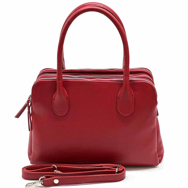 Pierluigi Full - Grain Italian Leather Handbag – Structured Elegance & Function - Leather Italiano