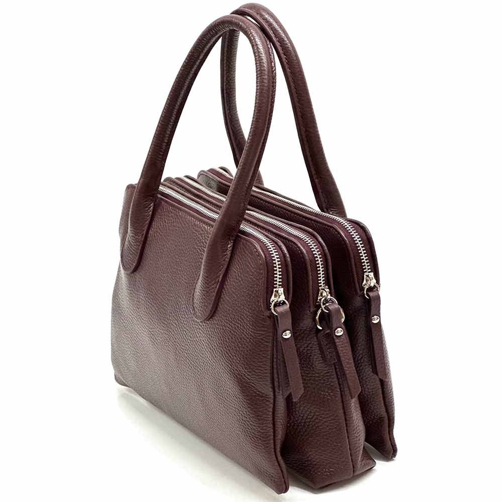 Pierluigi Full - Grain Italian Leather Handbag – Structured Elegance & Function - Leather Italiano