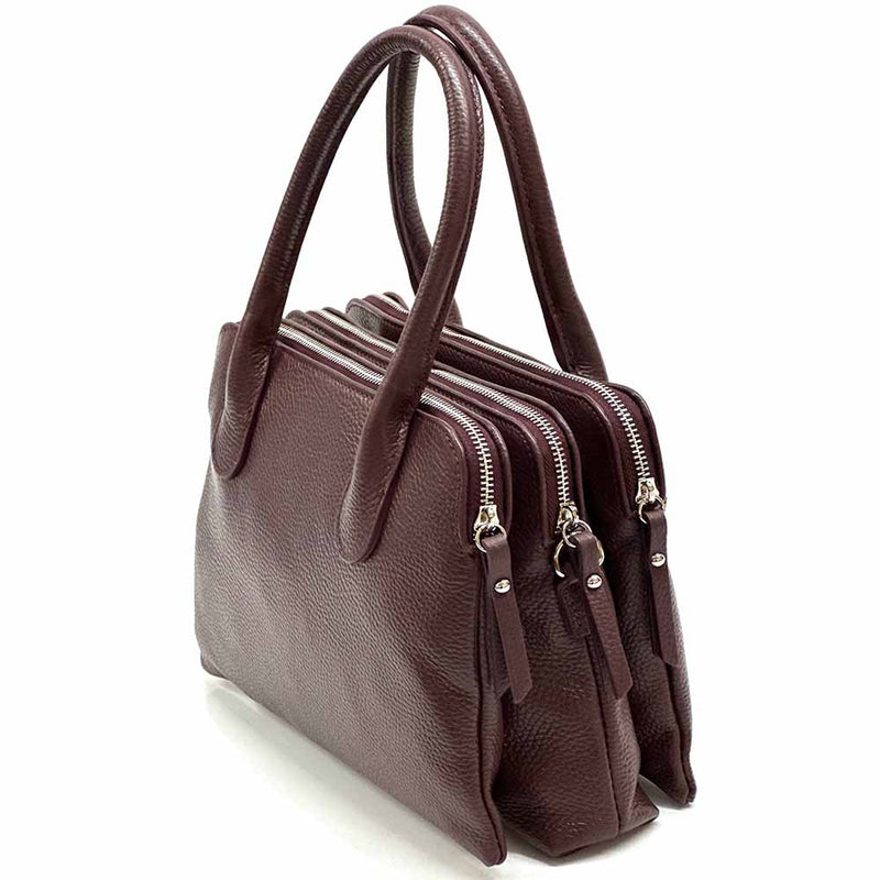 Pierluigi Full - Grain Italian Leather Handbag – Structured Elegance & Function - Leather Italiano