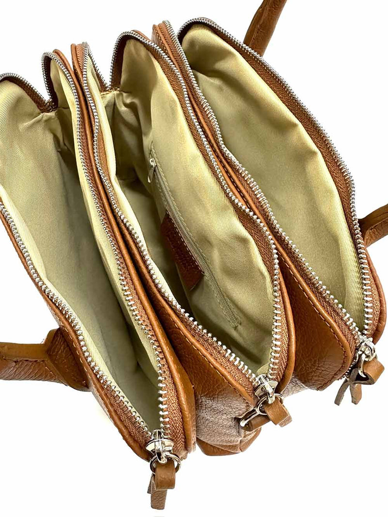 Pierluigi Full - Grain Italian Leather Handbag – Structured Elegance & Function - Leather Italiano