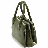Pierluigi Full - Grain Italian Leather Handbag – Structured Elegance & Function - Leather Italiano