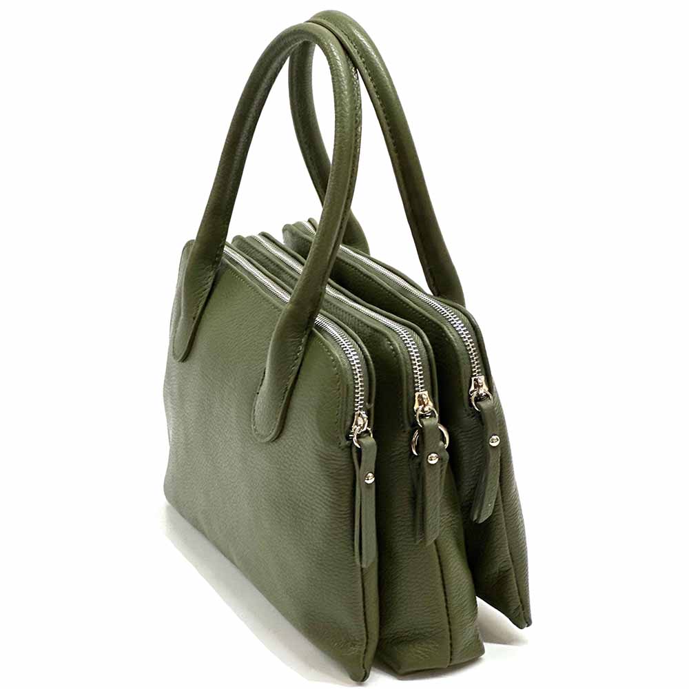 Pierluigi Full - Grain Italian Leather Handbag – Structured Elegance & Function - Leather Italiano