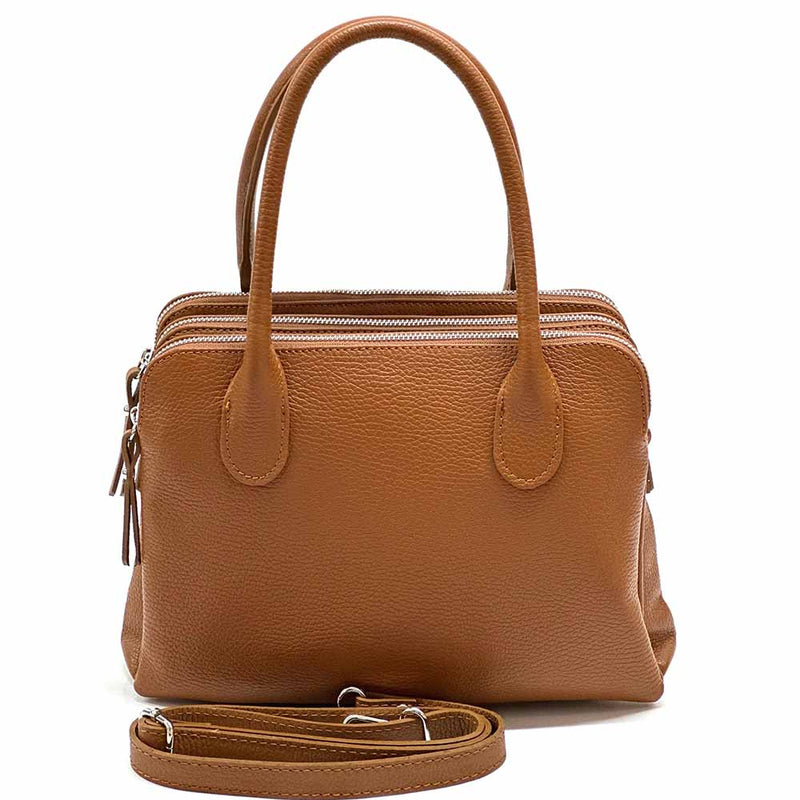 Pierluigi Full - Grain Italian Leather Handbag – Structured Elegance & Function - Leather Italiano