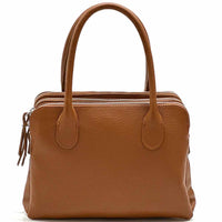 Pierluigi Full - Grain Italian Leather Handbag – Structured Elegance & Function - Leather Italiano
