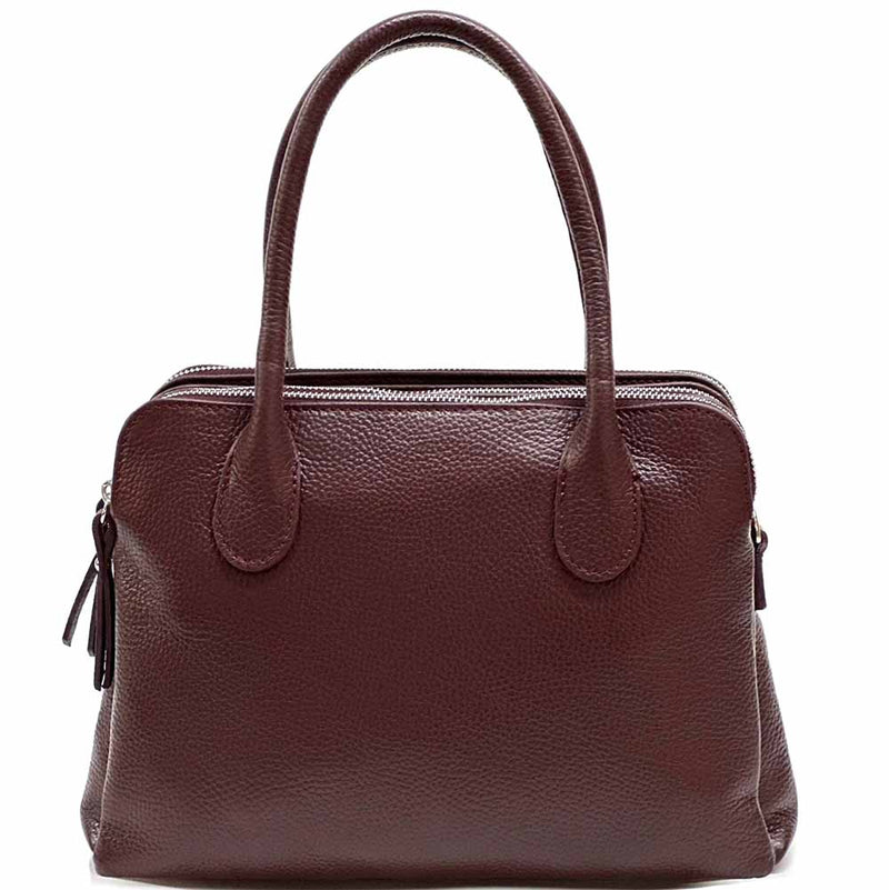 Pierluigi Full - Grain Italian Leather Handbag – Structured Elegance & Function - Leather Italiano