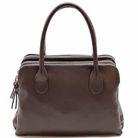 Pierluigi Full - Grain Italian Leather Handbag – Structured Elegance & Function - Leather Italiano