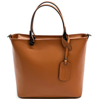 Raffaella Italian Leather Tote Bag – Spacious Everyday Work & Shopping Bag - Leather Italiano