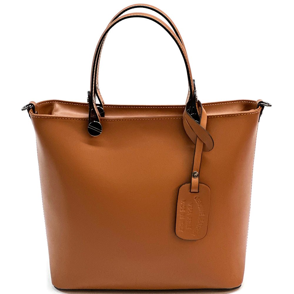 Raffaella Italian Leather Tote Bag – Spacious Everyday Work & Shopping Bag - Leather Italiano