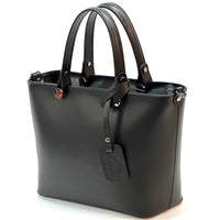 Raffaella Italian Leather Tote Bag – Spacious Everyday Work & Shopping Bag - Leather Italiano