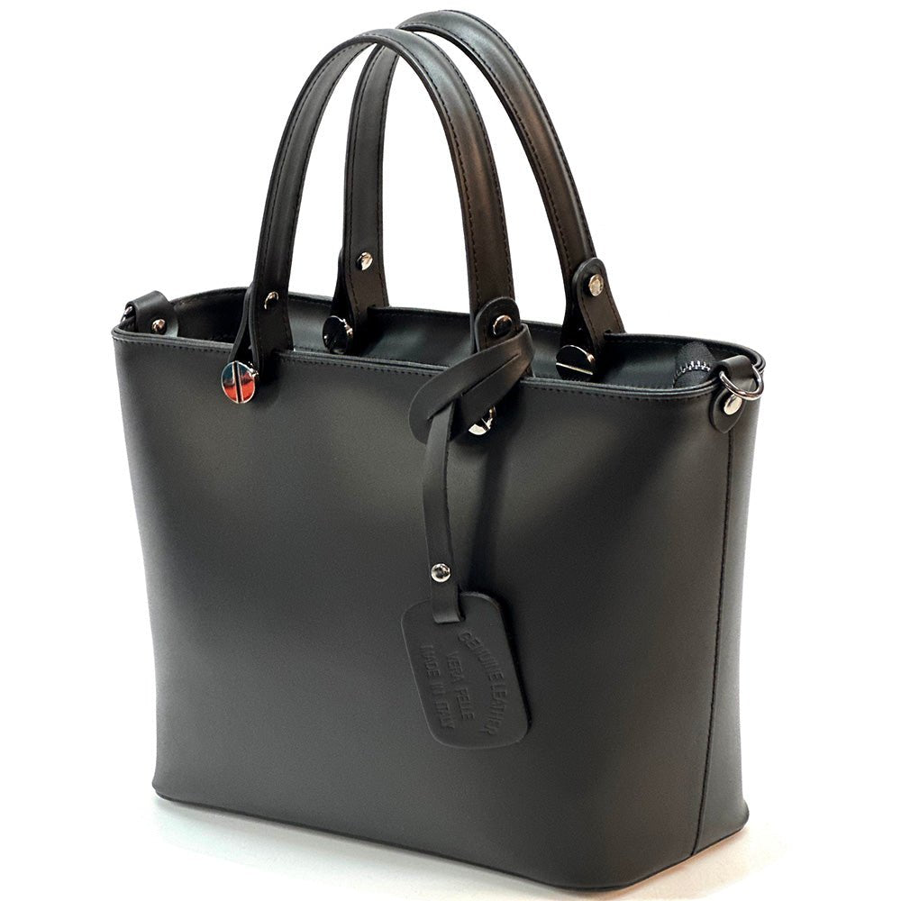Raffaella Italian Leather Tote Bag – Spacious Everyday Work & Shopping Bag - Leather Italiano