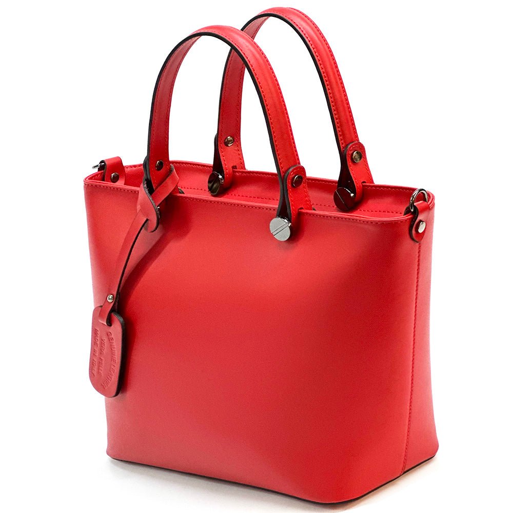 Raffaella Italian Leather Tote Bag – Spacious Everyday Work & Shopping Bag - Leather Italiano