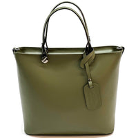 Raffaella Italian Leather Tote Bag – Spacious Everyday Work & Shopping Bag - Leather Italiano