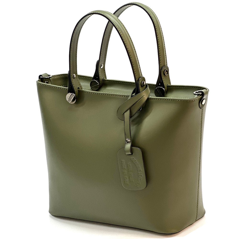 Raffaella Italian Leather Tote Bag – Spacious Everyday Work & Shopping Bag - Leather Italiano
