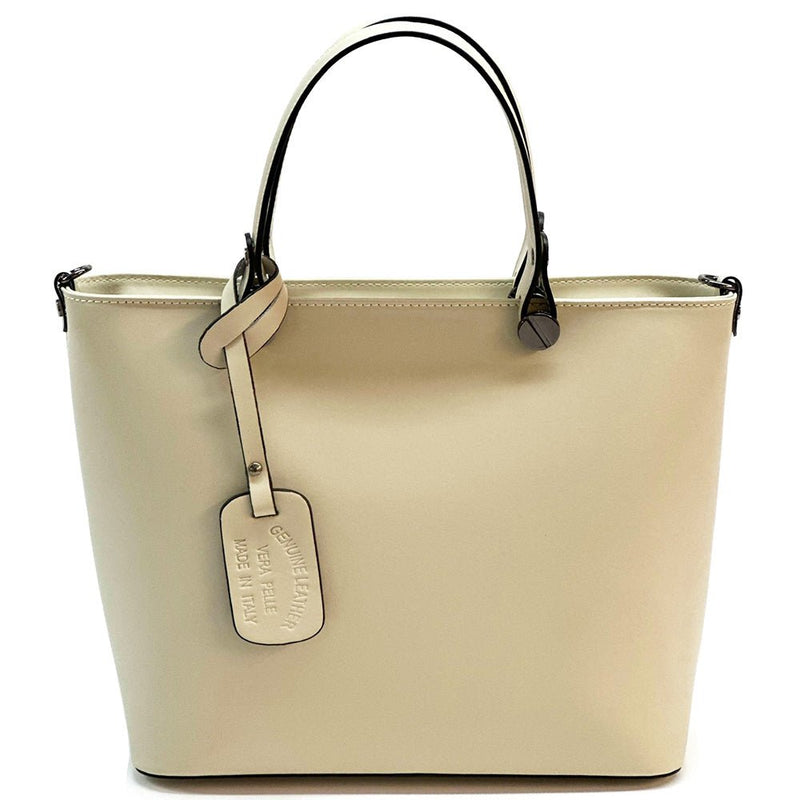 Raffaella Italian Leather Tote Bag – Spacious Everyday Work & Shopping Bag - Leather Italiano