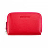 Ravenna Fuchsia Leather Coin Purse Front View