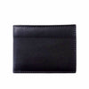 Front view of Ravenna Mini Wallet in black leather for men