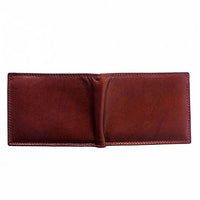 Back view of Ravenna Mini Wallet in brown leather for men