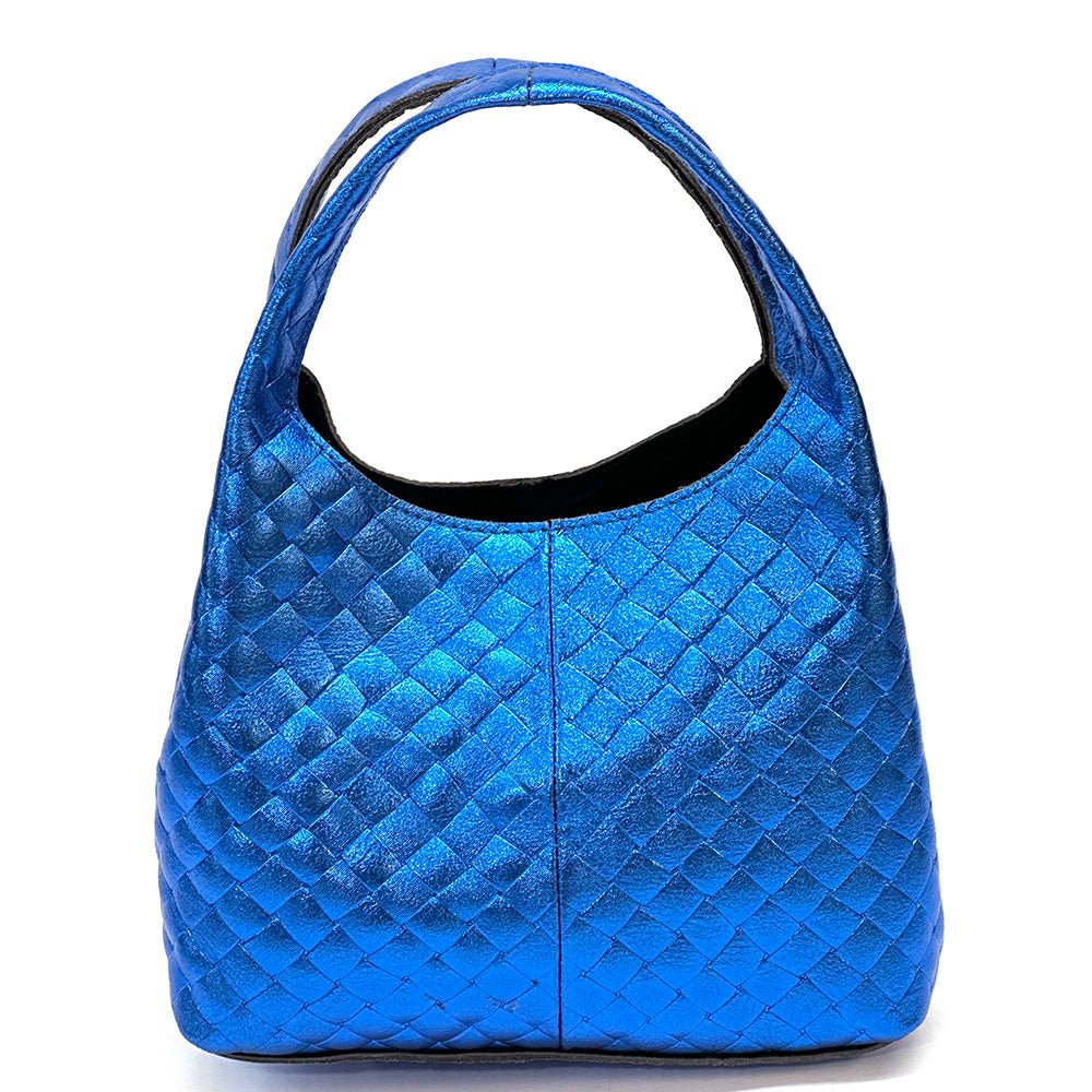 Regina Italian Handmade Quilted Leather Hobo Bag - Leather Italiano