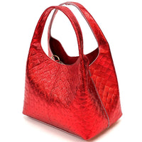 Regina Italian Handmade Quilted Leather Hobo Bag - Leather Italiano