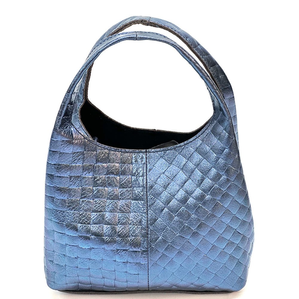 Regina Italian Handmade Quilted Leather Hobo Bag - Leather Italiano