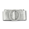Rings of Elegance Genuine Leather Belt with Decorative Ring - Leather Italiano