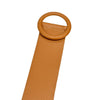Rings of Elegance Genuine Leather Belt with Decorative Ring - Leather Italiano
