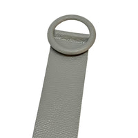 Rings of Elegance Genuine Leather Belt with Decorative Ring - Leather Italiano