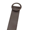 Rings of Elegance Genuine Leather Belt with Decorative Ring - Leather Italiano