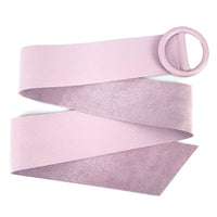 Rings of Elegance Genuine Leather Belt with Decorative Ring - Leather Italiano