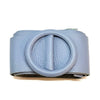 Rings of Elegance Genuine Leather Belt with Decorative Ring - Leather Italiano