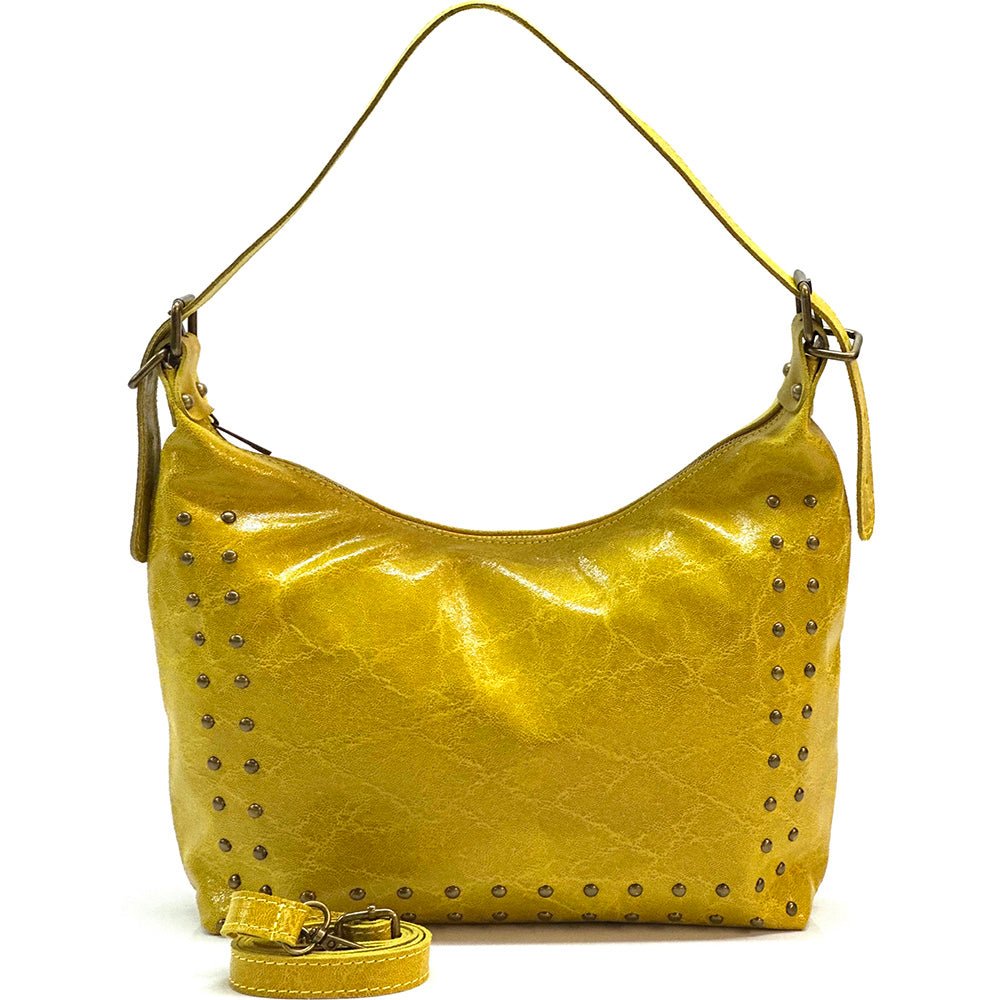 Riviera Italian Leather Shoulder Bag - Leather Italiano