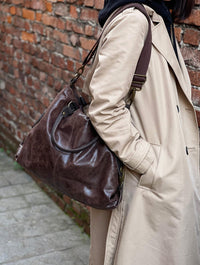 Rolando Italian Leather Bag – Unisex Durable & Versatile Carryall - Leather Italiano